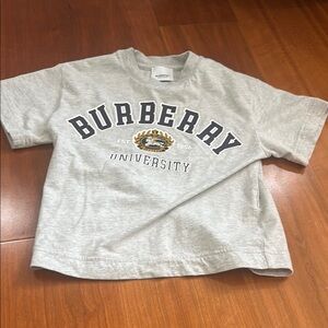 Burberry Kids Gray University Tee